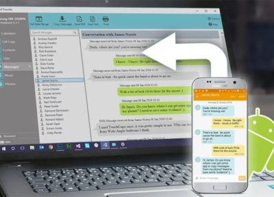 آموزش انتقال ساده و یکپارچه متن و محتوا بین گوشی اندرویدی و پی سی با نرم افزار Droid Transfer